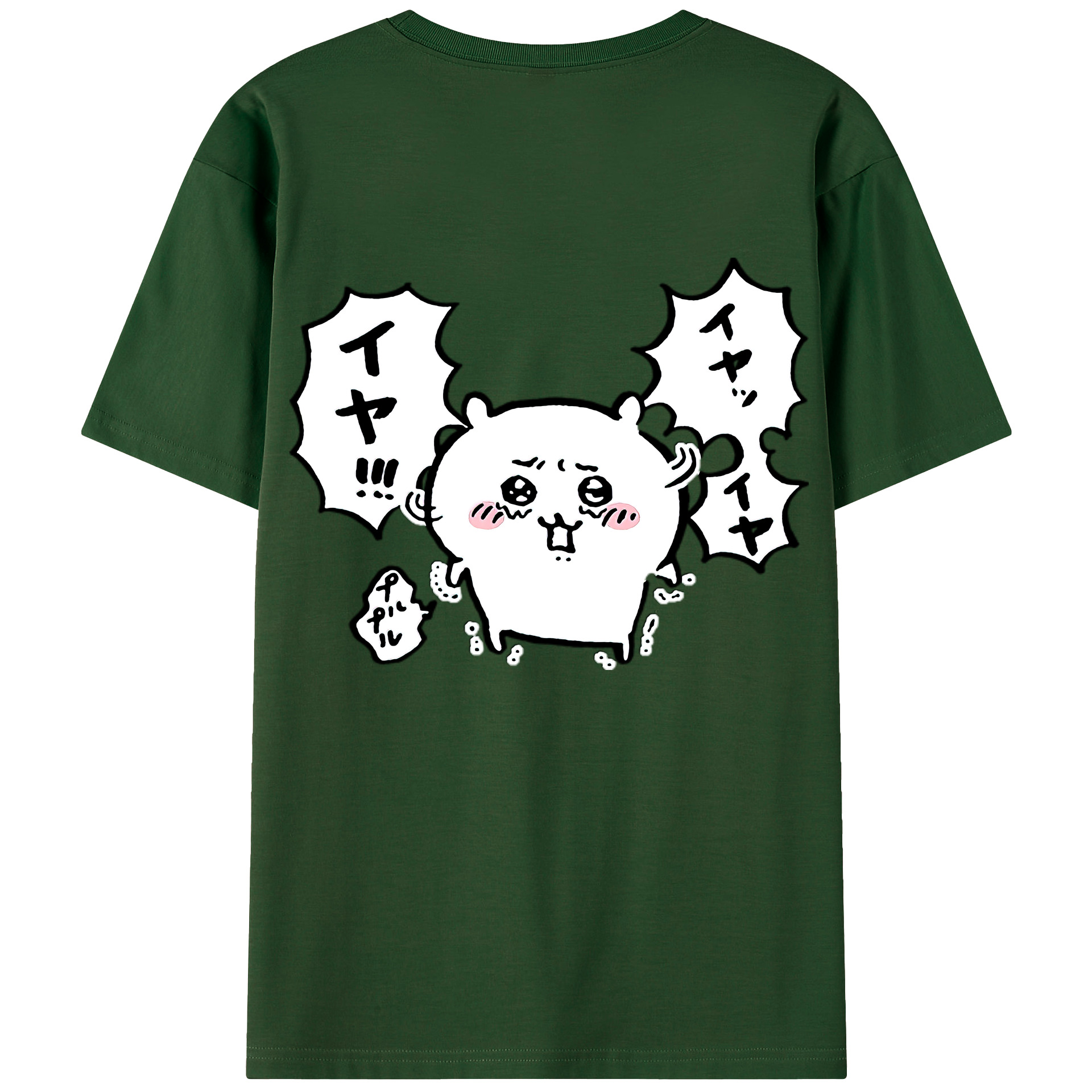 （画像用） ちいかわ ちいかわ Chii-kawa chiikawa 綿100％半袖Tシャツ（背面プリント）